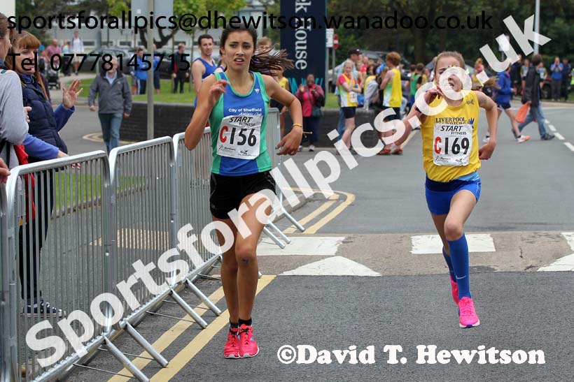 Girls under-15s Northern Road Relays, Warrington. Photo: David T. Hewitson/Sports for All Pics